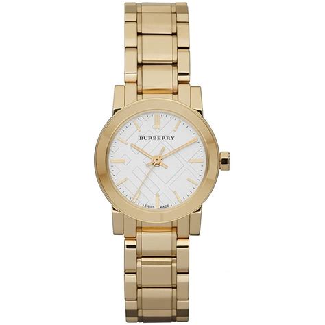 burberry womens watch gold